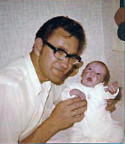 Gordon and daughter, Nicoletta 1975 
